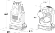 AVANGARDE CASE 2X BEAM SPOT WASH BSW382 - Partystore.ro - A - DJ - outdoor - 