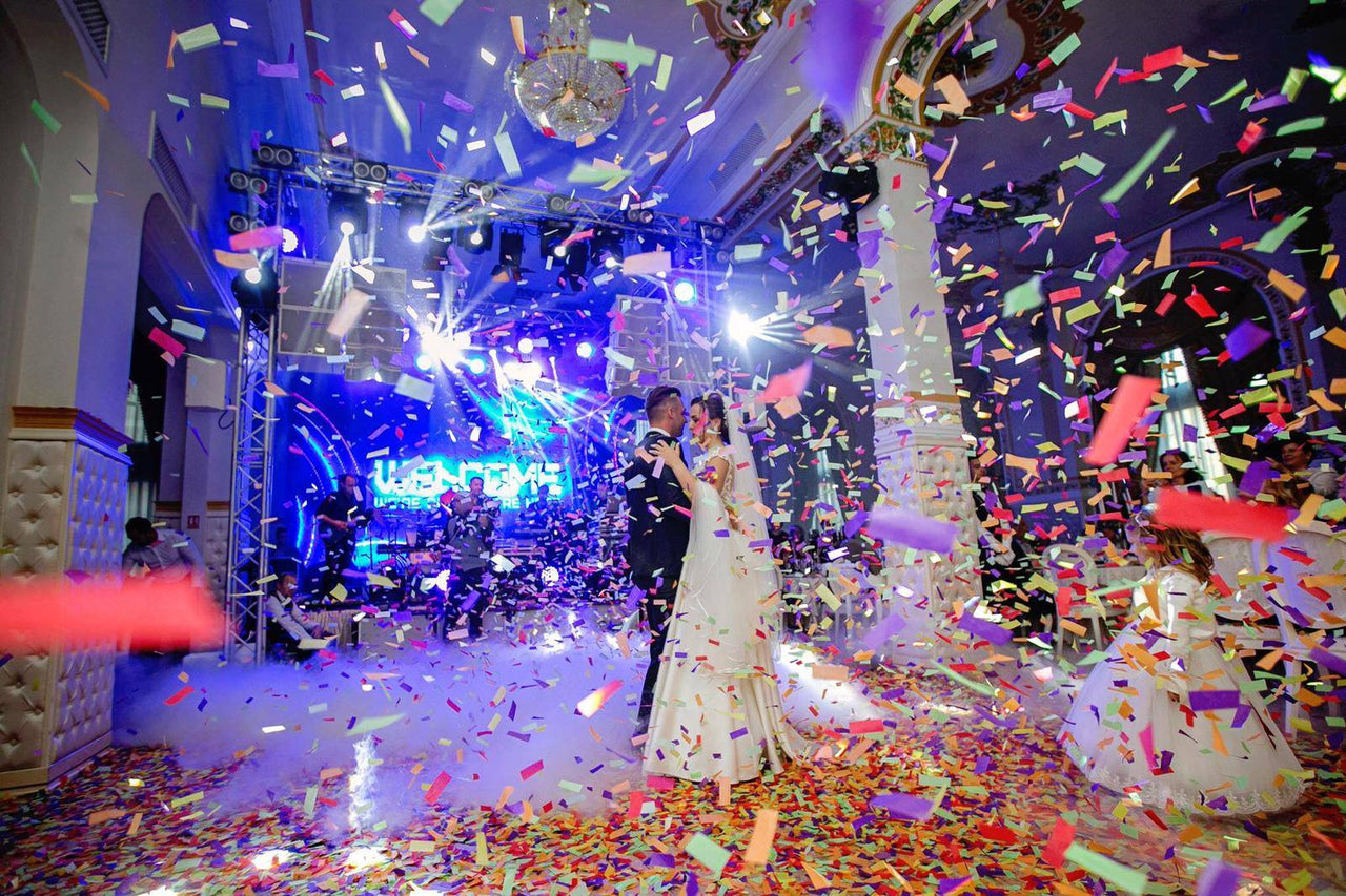 Tun electric de confetti OH!Fx cu efect de vulcan