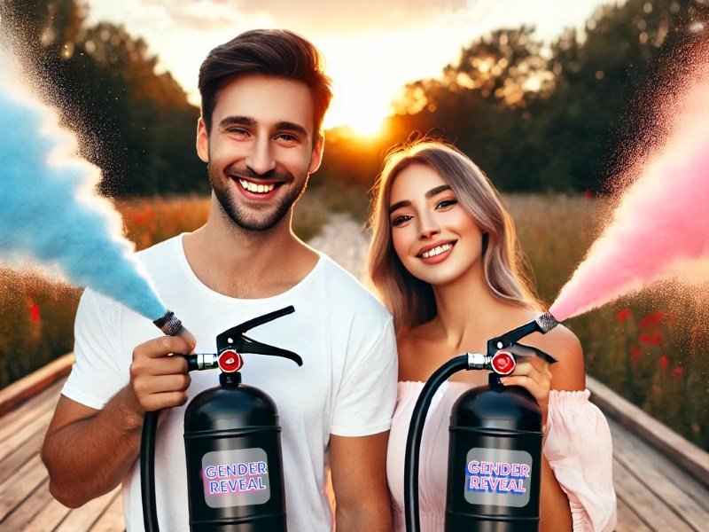 Extinctor Pudră Colorată Holi 6KG – Gender Reveal Spectaculos - Partystore.ro - A - efect wow - eveniment colorat - extinctor