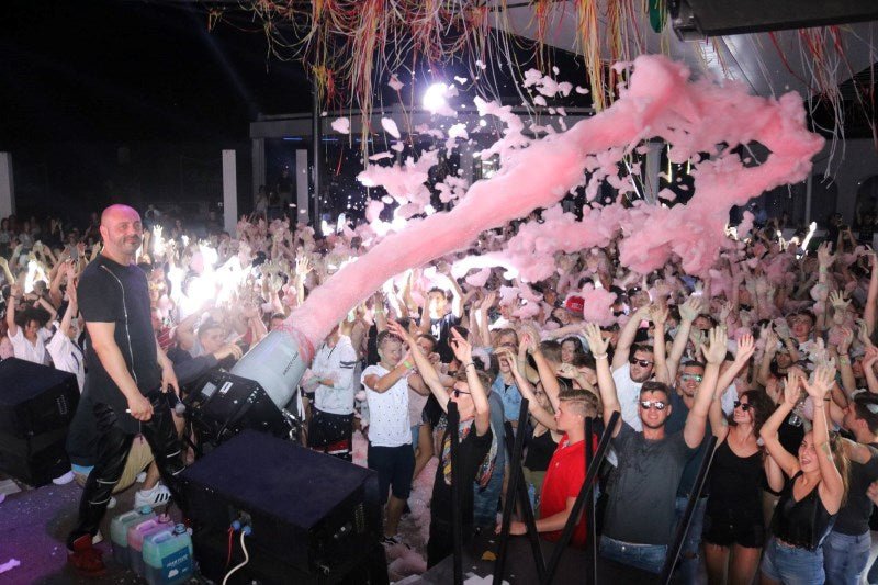 Set tun de spumă Sirocco cu efect de jet - Partystore.ro - A - outdoor - Spuma - 