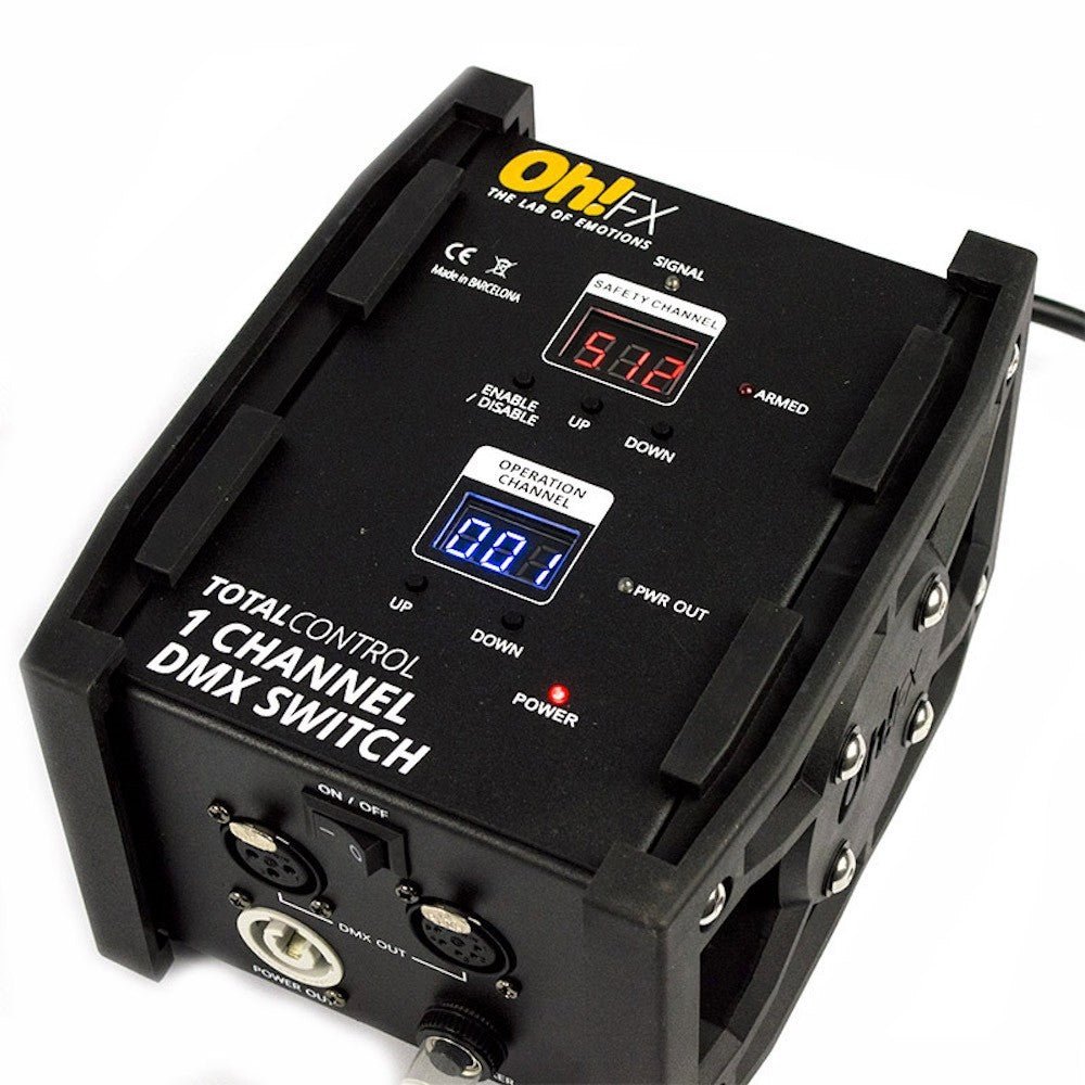 Declansator DMX 1 canal OH!Fx TC - 103 - Partystore.ro - PRO - CO2 - Confetti - Controlere