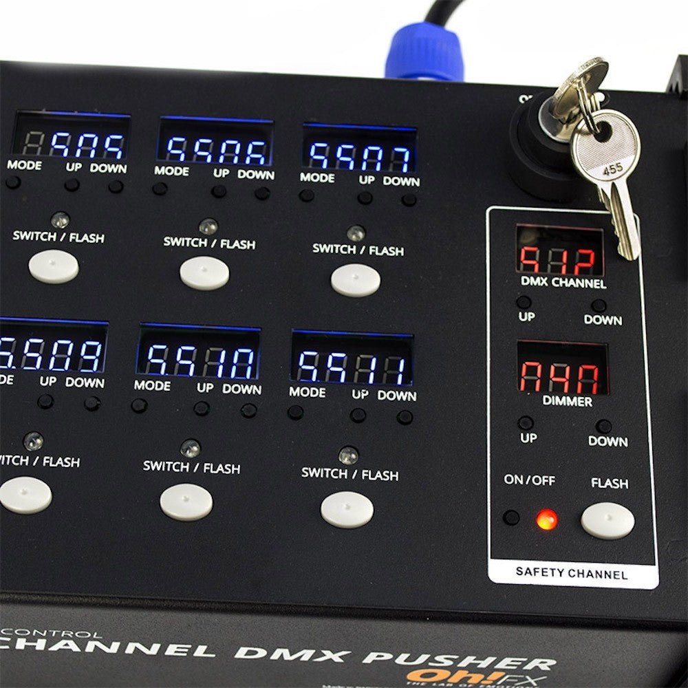 Declanșator DMX 8 canale OH!Fx TC - 105 - Partystore.ro - PRO - CO2 - Confetti - Controlere