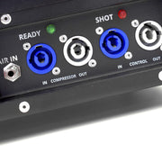 Masina de confetti cu aer comprimat cu noul sistem E - Tube OH!Fx Etube Shooter Air Plus - Partystore.ro - A - Confetti - Indoor - Pudra