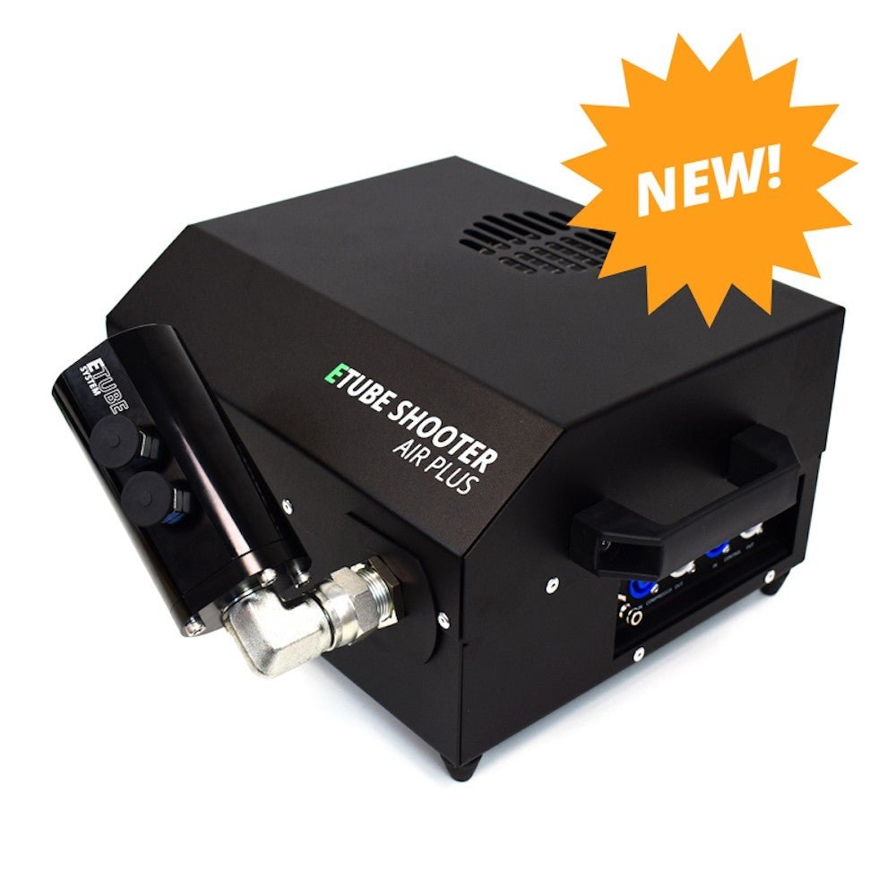 Masina de confetti cu aer comprimat cu noul sistem E - Tube OH!Fx Etube Shooter Air Plus - Partystore.ro - A - Confetti - Indoor - Pudra