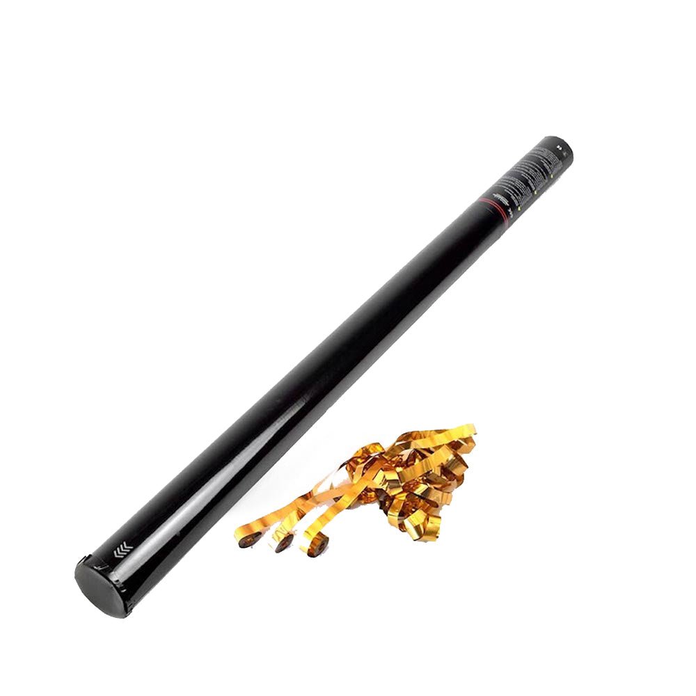 TUN MANUAL DE CONFETTI 80CM FÂȘII DE HÂRTIE ȘI METALICE - Partystore.ro - A