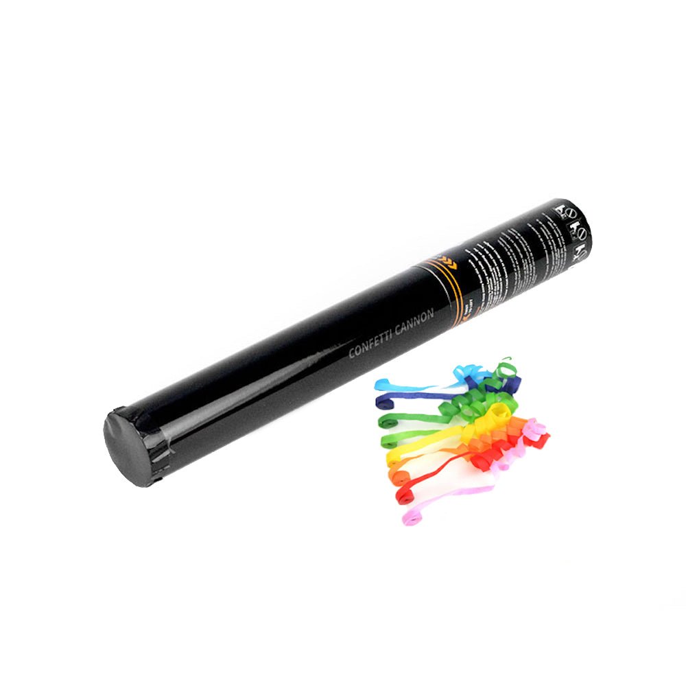 TUN MANUAL DE CONFETTI 80CM FÂȘII DE HÂRTIE ȘI METALICE - Partystore.ro - A - Confetti - Consumabile - Home