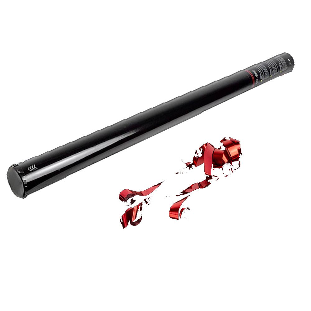 TUN MANUAL DE CONFETTI 80CM FÂȘII DE HÂRTIE ȘI METALICE - Partystore.ro - A