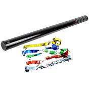 TUN MANUAL DE CONFETTI 80CM FÂȘII DE HÂRTIE ȘI METALICE - Partystore.ro - A