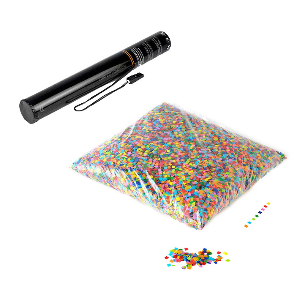 Tun manual de confetti pătrate 17MM - Partystore.ro - A - Confetti - Consumabile - Home