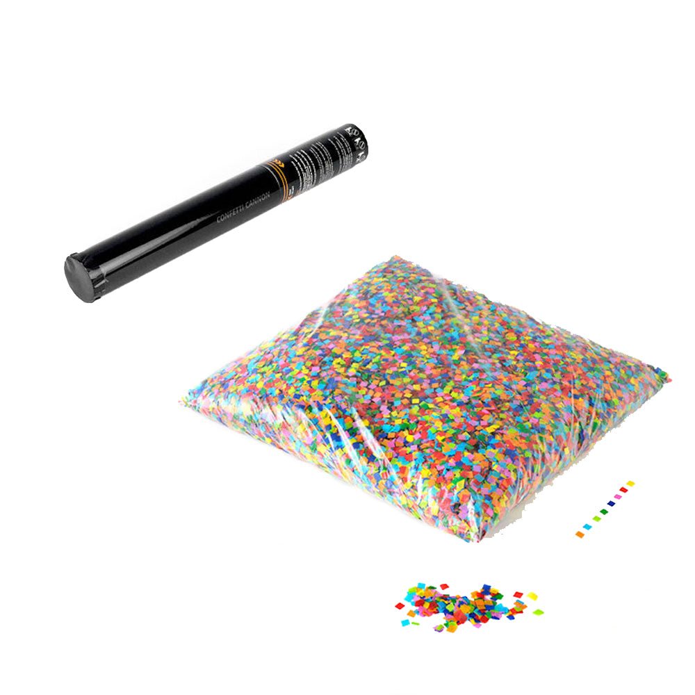 Tun manual de confetti pătrate 6MM - Partystore.ro - A - Confetti - Consumabile - Home